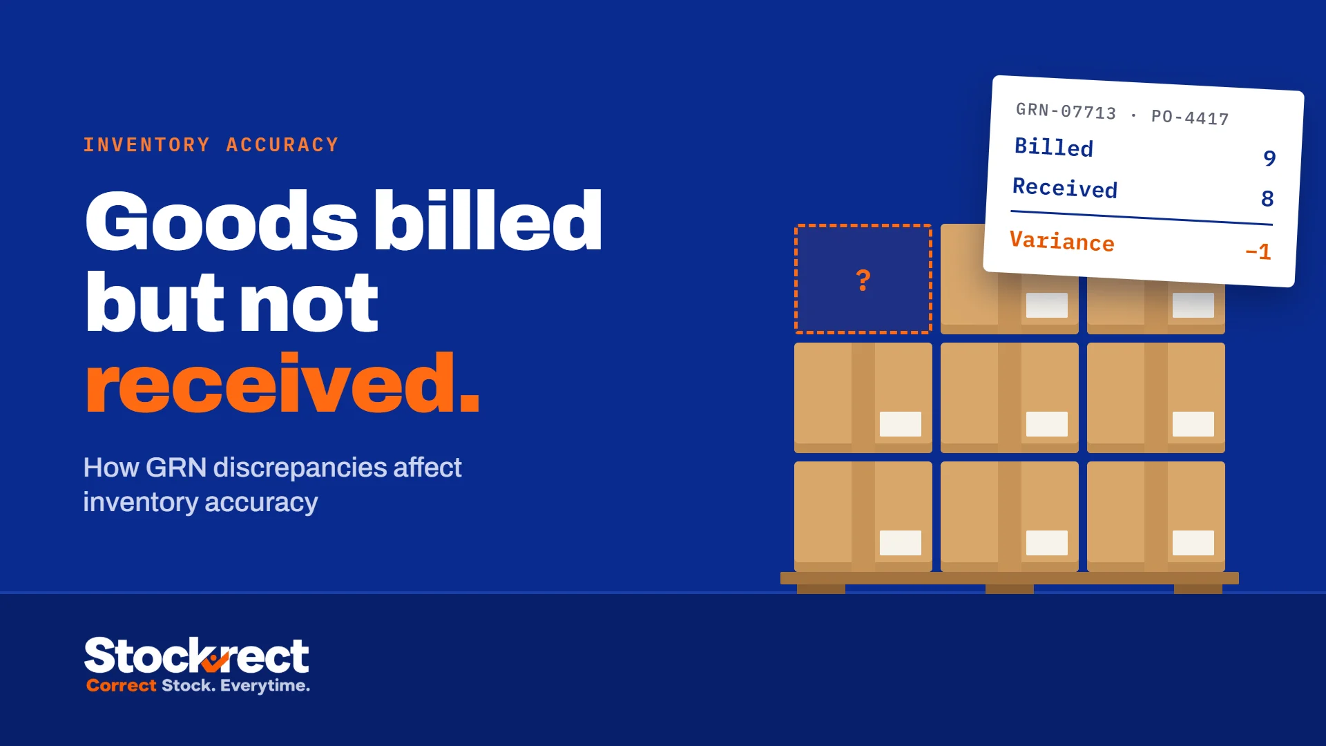 GRN discrepancies affect inventory accuracy